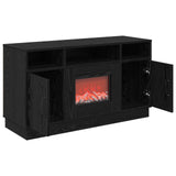 Electric Fireplace Black Oak 100 x 33 x 55 cm Engineered wood 8020992