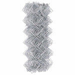 Chain Link Fence Silver 10 x 0.8 m Galvanised Steel 42004838