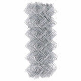 Chain Link Fence Silver 10 x 0.8 m Galvanised Steel 42004838