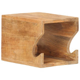Wall Mounted Bicycle Rack 35x25x25 cm Solid Rough Mango Wood 320477