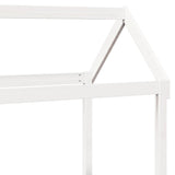 Day Bed with Roof without Mattress White 80x200 cm Solid Wood 3282303