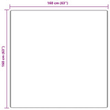 Anti-slip Shaggy Rug Grey 160 x 160 cm PP 4019777
