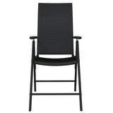 5 Piece Garden Dining Set Black 3099109