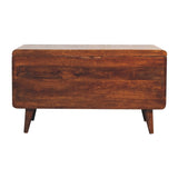 Curved Chestnut Blanket Box IN3593