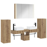 Bathroom Furniture Set 6 pcs Artisan Oak 3407142