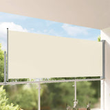 Patio Retractable Side Awning 140 x 300 cm Cream 45191