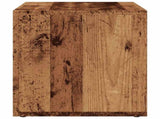 LP Storage Box Old Wood 69.5x34x36 cm Engineered Wood 855786