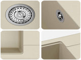 Sink Beige 670 x 460 mm 80% Quartz and 20% Resin 42028410