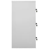 Locker Cabinets 2 pcs Light Grey and Red 90x45x92.5 cm Steel 3095241