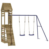 Outdoor Playset Blue, Natural Wood 3156927