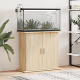 Aquarium Stand Sonoma Oak 81x36x73 cm Engineered Wood 833602