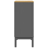 Chest of Drawers FLORO Grey cm Solid Wood Pine 374010
