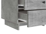Bedside Cabinet Concrete Grey 43 x 41 x 66.5 cm Engineered Wood 893868