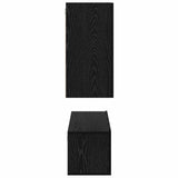 TV Cabinet Set Wall-mounted Black Oak Engineered Wood 3393463
