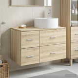 Bathroom Furniture Set 2 pcs Sonoma Oak Engineered Wood 3404010