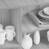 Sideboard Grey Sonoma 120x30x75 cm Engineered Wood 813066