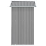 Garden Shed Grey 126x97.5x177 cm Galvanised Steel 316234