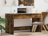 Desk with Drawer Smoked Oak 100 x 50 x 78 cm Engineered Wood 888942