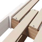 Bed Frame with Headboard White 80 x 200 cm Engineered Wood 877210