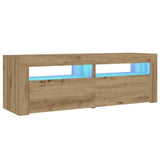 Bedside Cabinets 2 pcs with LEDs Artisan Oak 60x35x40 cm 3329162