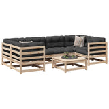 7 Piece Garden Sofa Set Solid Wood Pine 3299308
