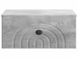 Wall-Mounted Bedside Cabinet with Drawer 2 pcs Concrete Grey 898092