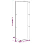 Firewood Rack Matt Black 110x28x312 cm Steel 350312