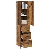 Highboard Old Wood 34.5 x 34 x 180 cm Engineered Wood 3415689