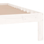 Bed Frame without Mattress White 135x190cm Double 810341