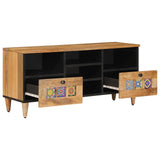 TV Cabinet with Shelf Natural 100 x 33 x 46 cm Solid Mango Wood 4018278