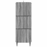 Drawer Cabinet Grey Sonoma 33 x 34.5 x 92 cm Engineered Wood 894391