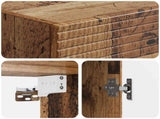 Cabinet Set 2 pcs Old Wood 33 x 34.5 x 90 cm Engineered Wood 3416653