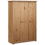 3-Door Wardrobe 118x50x171.5 cm Pine Panama Range 282661