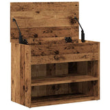 Shoe Bench Old Wood 60x30x45 cm Engineered Wood 856754