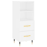 Highboard White 34.5x34x180 cm Engineered Wood 3200241