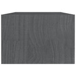 Coffee Table Grey 110x50x34 cm Solid Pinewood 809914