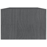 Coffee Table Grey 110x50x34 cm Solid Pinewood 809914