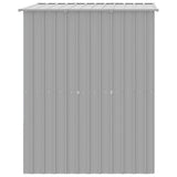 Dog House with Roof Light Grey 165x153x181 cm Galvanised Steel 172364