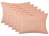Cushion Cover 6 pcs HOUTEN Pink 65 x 65 cm Boucl 921056