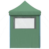 Foldable Party Tent Pop-Up with 4 Sidewalls Green 4005000