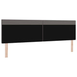 LED Headboard Grey 200 cm Faux Leather 42007315