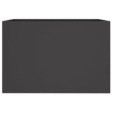 Planter Black 62x47x46 cm Steel 841601