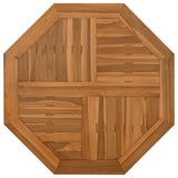Table Top 60x60x2.5 cm Octagonal Solid Wood Teak 366664