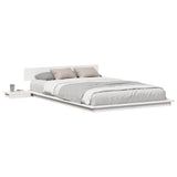 Bed Frame Brown 140 x 190 cm Wood 872405