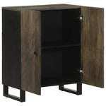 Sideboard Black 60x33x75 cm Solid Wood Mango 4017686