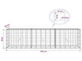 Gabion with 5 mm Wire and 10x10 cm Mesh 150x30x50 cm 3465093