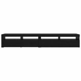 TV Cabinet 2 pcs Black Oak Engineered Wood 3332491