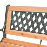 Garden Bench 116 cm Cast Iron and Solid Wood Fir 319571