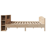 Bookcase Bed without Mattress 180x200cm Solid Wood Pine 3323056