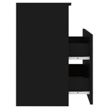803274 Bed Cabinet Black 50x32x60 cm